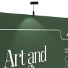 15ft Custom S-Shaped Backdrop Display with Aluminum Frame and Graphic