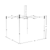 10x10 Custom Pop Up Canopy Tent & Double-Sided Full Backwall 03