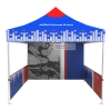 10x10 Custom Pop Up Canopy Tent & Single-Sided Full Backwall & 2 x Double-Sided Half Sidewalls 06