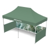 10x20 Custom Pop Up Canopy Tent & Double-Sided  Half Backwall & 2 x Single-Sided Half Sidewalls 16