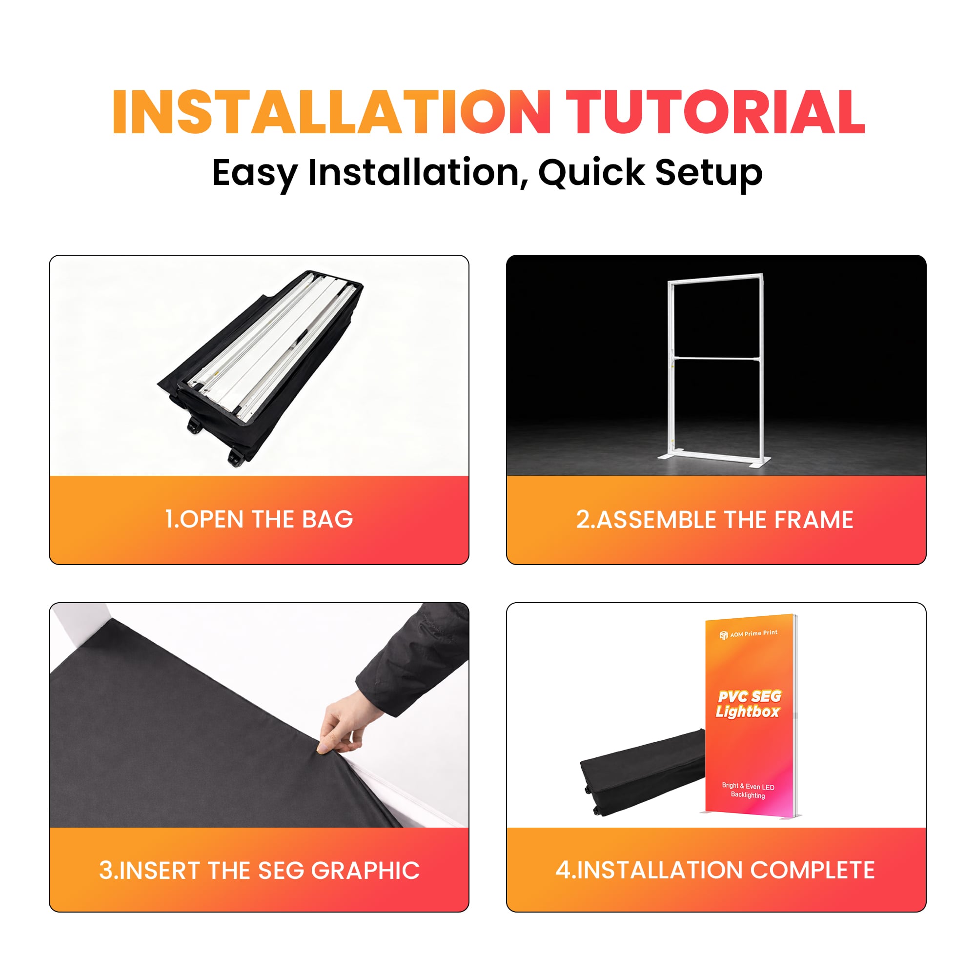 PVC SEG Lightbox Installation Tutorial