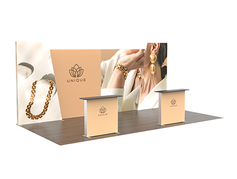10x20 SEG Lightbox Trade Show Booths & Backlit Kits | AOM Displays