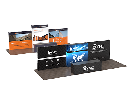 10x30 Trade Show Booths | Modular, Backlit & Banner Display Kits
