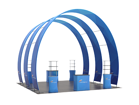20x20 Banner Combo Trade Show Booths | Portable Display Kits | AOM
