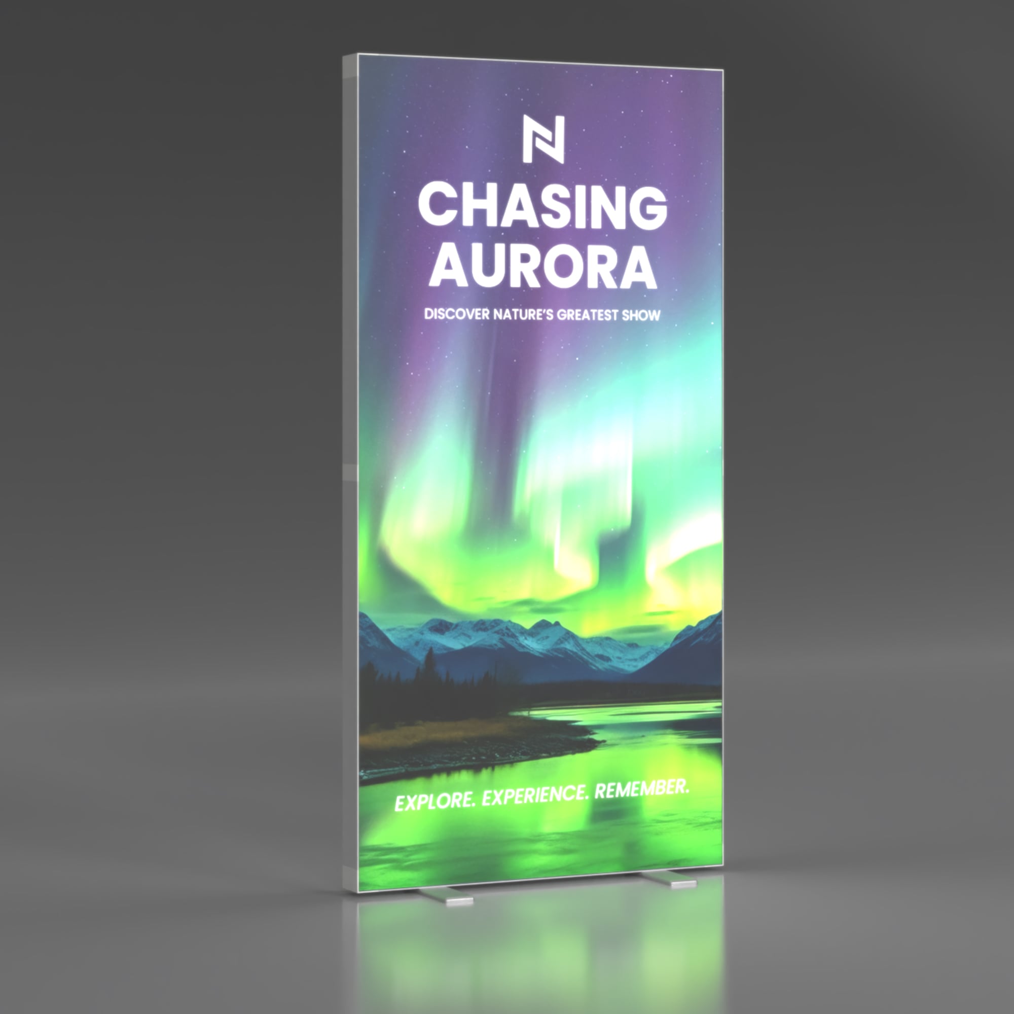 3.3ft SEG folding lightbox display