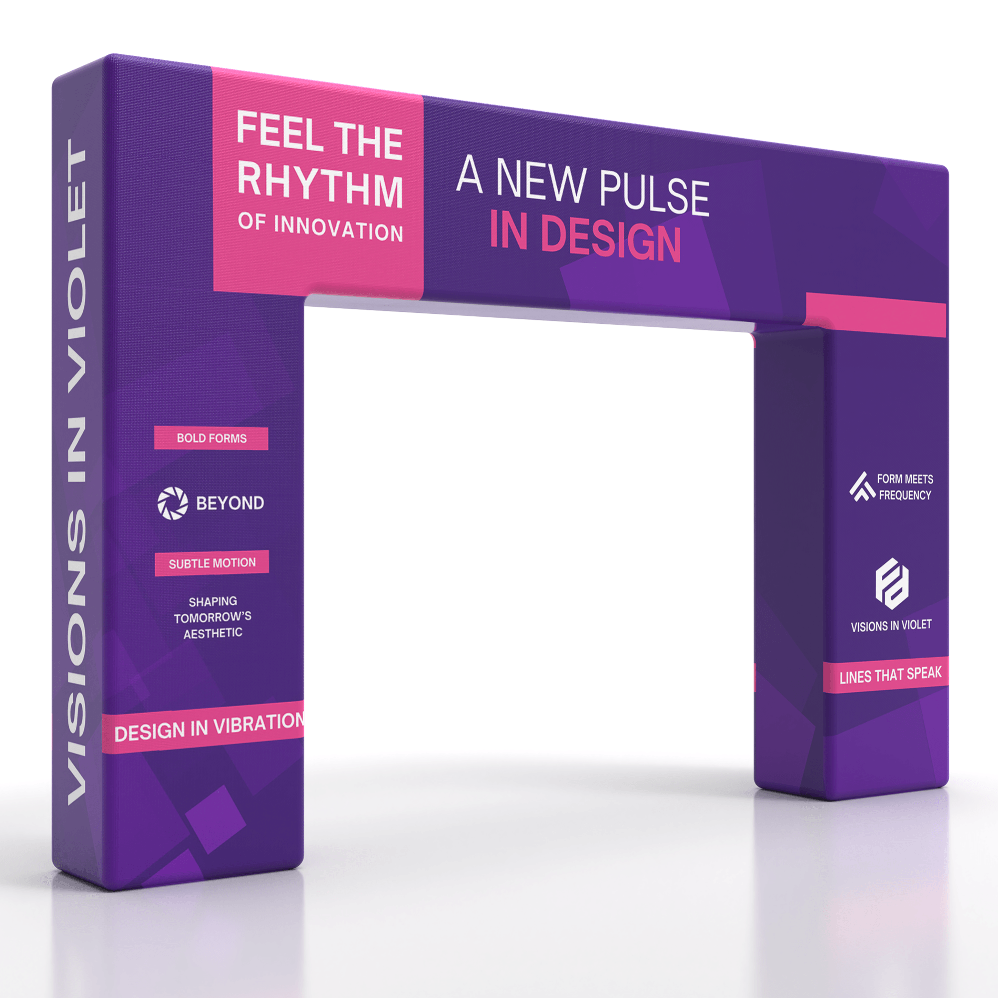 custom 3D n-shaped archway banner stand